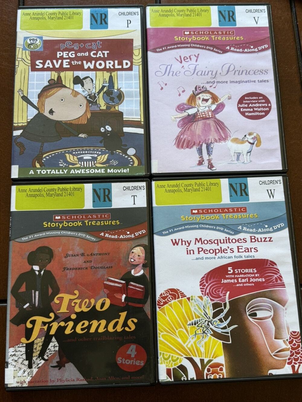 Peg and Cat Save the World DVD Lot Two Friends Very Fairy Princess James Earl